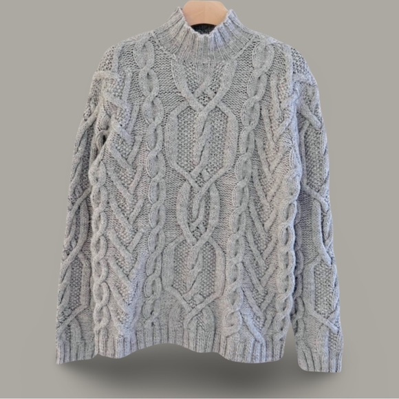 VTG Ralph Lauren exclusive Hand knit wool cable Chunky Sweater fisherman Preppy - Picture 1 of 14